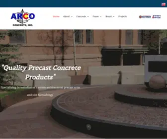 Arcoconcrete.com(Arco Concrete) Screenshot