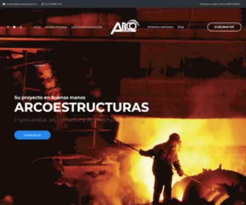 Arcoestructuras.com(Arcotecho con durabilidad de 50 años) Screenshot