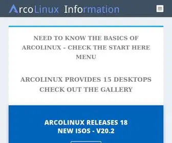 Arcolinux.info(Linux Made Easy and Beautiful) Screenshot