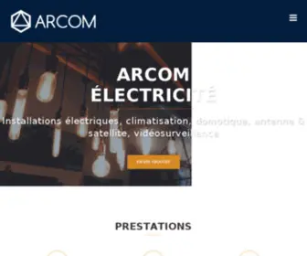 Arcom.fr(Antenniste Installation Antenne TNT Satellite Canal) Screenshot