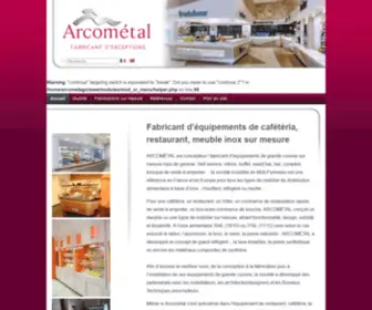 Arcometal.com(Arcométal est fabricant d’équipements de grande cuisine sur mesure) Screenshot