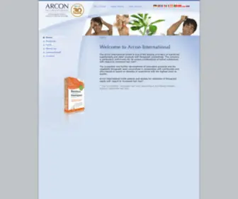 Arcon-Vertrieb.de(Die Produkte der Haar) Screenshot