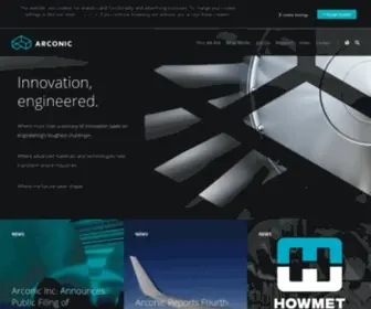 Arconic.com(Innovation, Engineered) Screenshot