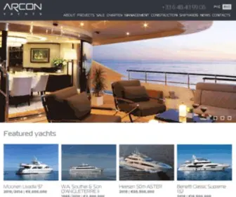 Arconyachts.com(Моторные яхты) Screenshot