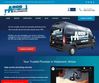 Arcoplumbing.com(Plumber Westmont IL) Screenshot