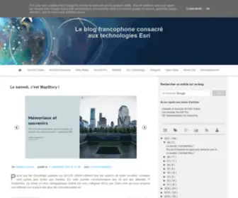 Arcorama.fr(Le blog consacré aux technologies SIG Esri arcOrama) Screenshot