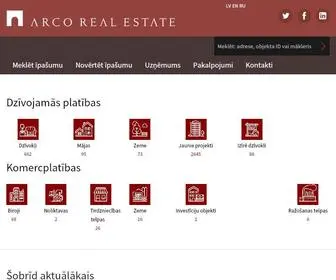 Arcoreal.lv(ARCO REAL ESTATE) Screenshot