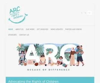 ARC.org.mv(Advocating the Rights of Children) Screenshot