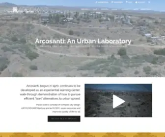 Arcosanti.org(Arcosanti) Screenshot