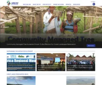 Arcosnetwork.org(Abertine Rift Conservation Society) Screenshot