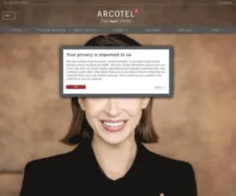 Arcotelhotels.com(ARCOTEL Hotels) Screenshot
