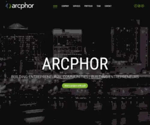 ArcPhor.com(Building Entrepreneurs and Communities) Screenshot