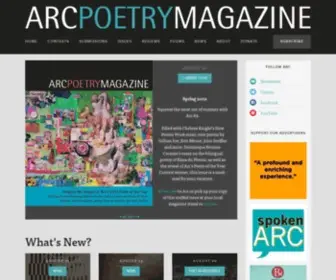 ArcPoetry.ca(Arc Poetry) Screenshot