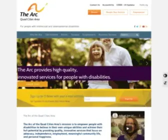 ArcqCa.org(The Arc of the Quad Cities Area's mission) Screenshot