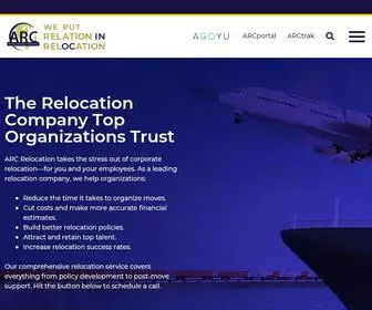 Arcrelocation.com(ARC Relocation) Screenshot