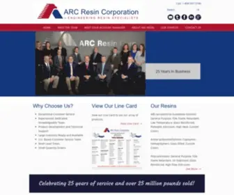 Arcresin.com(ARC Resin Corporation) Screenshot