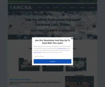 Arcsa.org(American Rainwater Catchment Systems Association) Screenshot