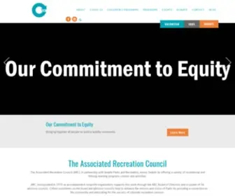 Arcseattle.org(The Associated Recreation Council) Screenshot