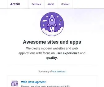 Arcsin.se(Design) Screenshot