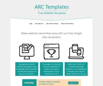 Arctemplates.com(Free Google Sites Templates by ARC Templates) Screenshot