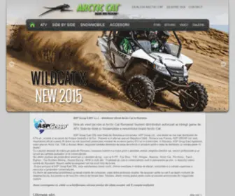 Arcticcat.ro(Importatorul Arctic Cat in Romania) Screenshot