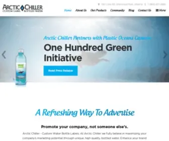 Arcticchiller.com(Custom Water Bottle Labels & Bottled Water in Canada) Screenshot