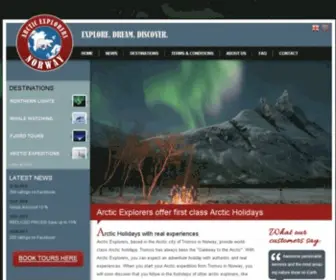 Arcticholidays.org(Arctic Explorers Tromso) Screenshot