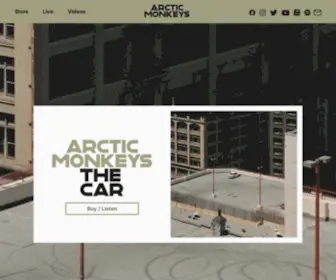 Arcticmonkeys.com(Arctic Monkeys) Screenshot