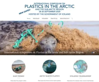 ArcticPlastics2020.is(Marine Plastics Symposium) Screenshot