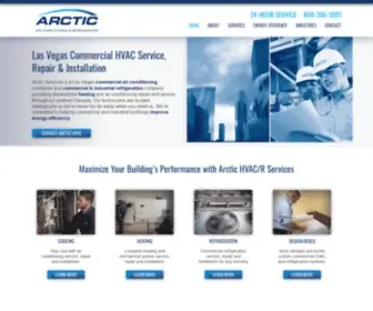 Arcticserviceshvac.com(Arctic Services) Screenshot