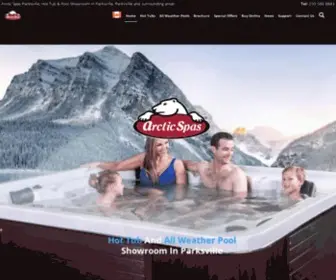 Arcticspasparksville.com(Arctic Spas) Screenshot