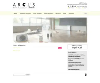 Arcus-Project.com(Artist in residence IBARAKI) Screenshot