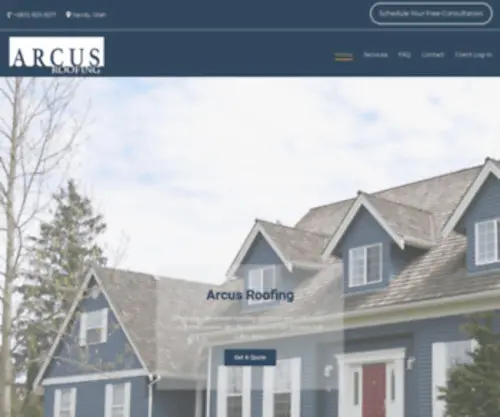 Arcusroofers.com(Arcus Roofing) Screenshot