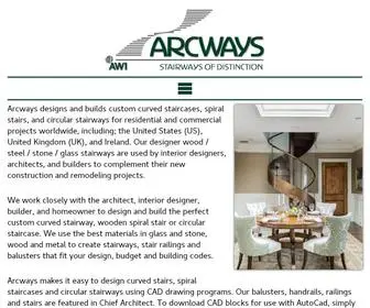 Arcways.com(We Design & Build the World’s Finest Stairways) Screenshot
