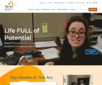 Arcwestchester.org(Community Support for Disabilities) Screenshot