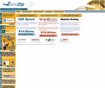 Arczip.com(ArcZip ISP) Screenshot