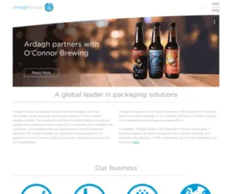 Ardaghgroup.com(A global supplier in sustainable packaging solutions) Screenshot