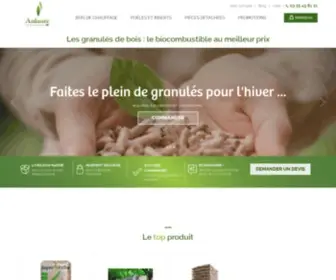 Ardante.fr(Achat de granulés de bois Grand Est) Screenshot