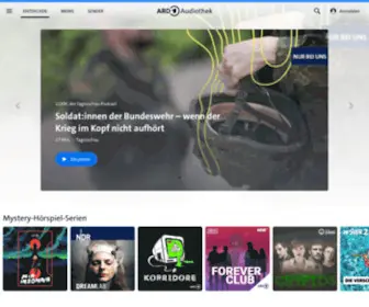 Ardaudiothek.de(ARD Audiothek) Screenshot