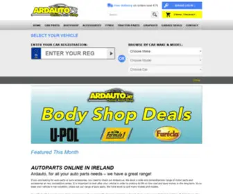 Ardauto.ie(Irish auto parts) Screenshot