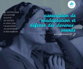 ARDDS.org(Association de réadaptation et défense des devenus) Screenshot