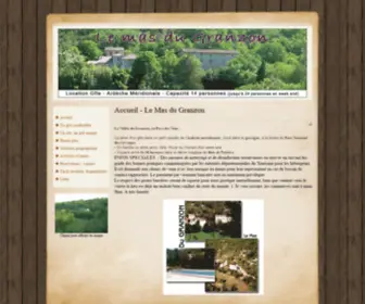 Ardeche-Location-Gite.com(Le Mas du Granzon) Screenshot