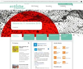 Ardeche.fr(Accueil) Screenshot