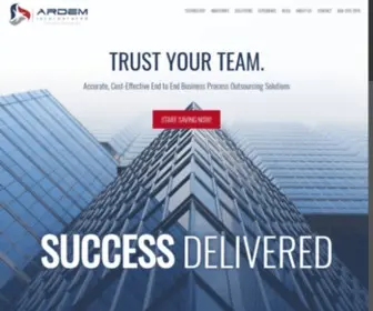 Ardem.com(Business Process Outsourcing Solutions By ARDEM) Screenshot