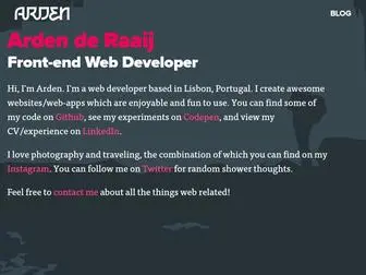 Arden.nl(Arden de Raaij) Screenshot