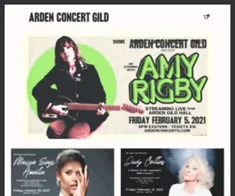 Ardenconcerts.com(Historic Independent Venue) Screenshot