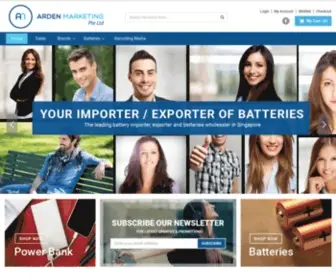 Ardenmktg.com(Battery Importer & Exporter) Screenshot