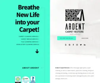 Ardentcarpet.com(Carpet, tile, upholstery cleaning & Carpet repair) Screenshot