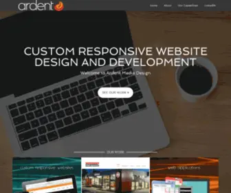 Ardentmediadesign.com(Website design and development Ardent Media Design) Screenshot