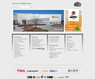 Ardexbuildingproducts.ie(ARDEX Building Products Ireland) Screenshot